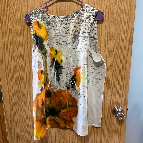 Beverly Drive Watercolor Floral Tank Top - Picture 5 of 5